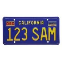 Atrakcyjna tablica rejestracyjna pojazdu