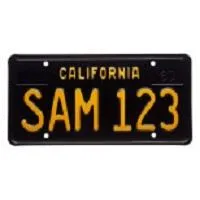 Odporna na wiatr tablica rejestracyjna samochodu