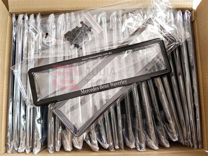 Chrome Screw Cap Auto License Plate Frame best